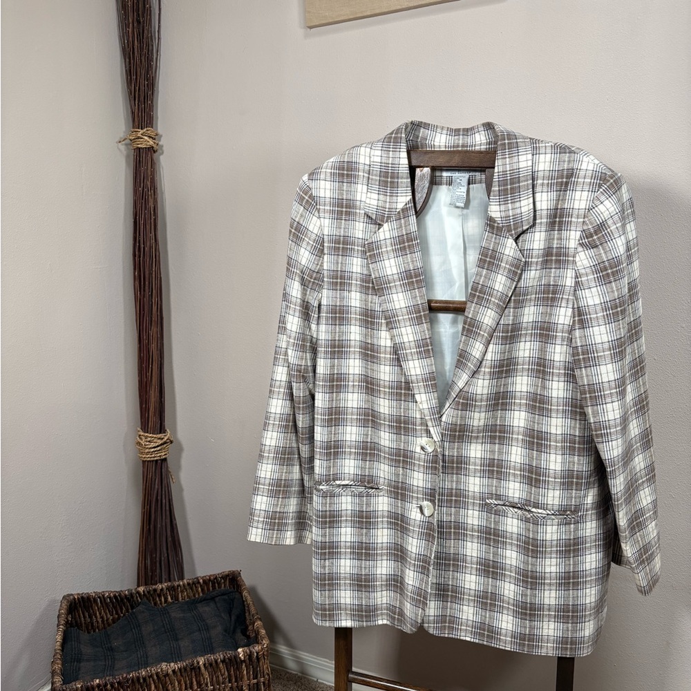 Vintage Plaid Blazer